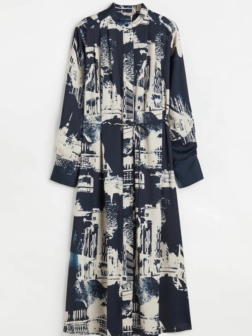 H&M Dark blue/Stockholm Parisian Style TIE BELT DRESS